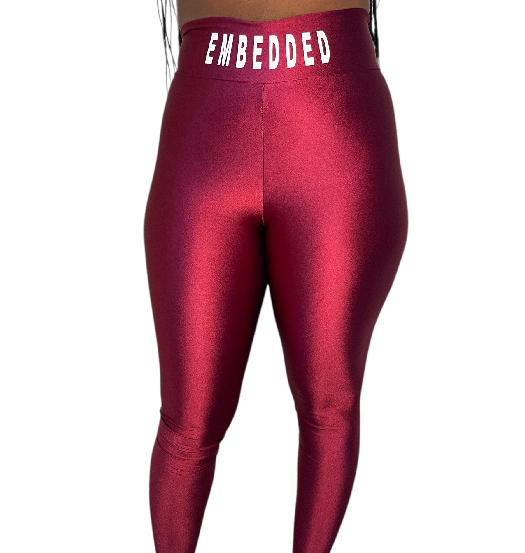 Burgundy Short Sleeve Legging Set