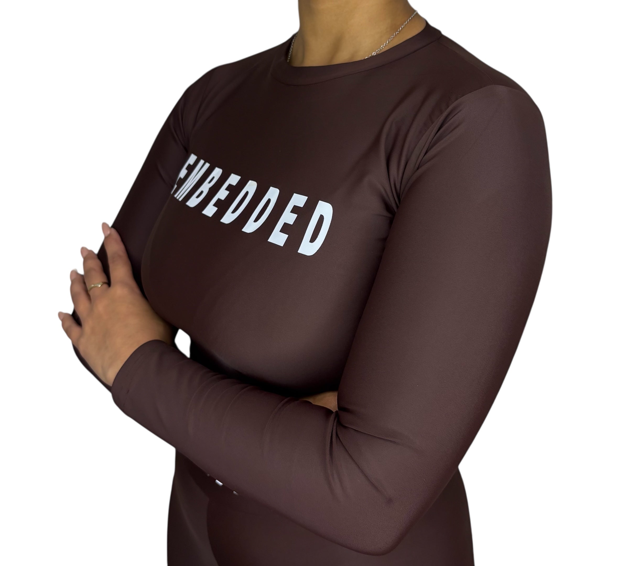 EMB Brown Long Sleeve Legging Set