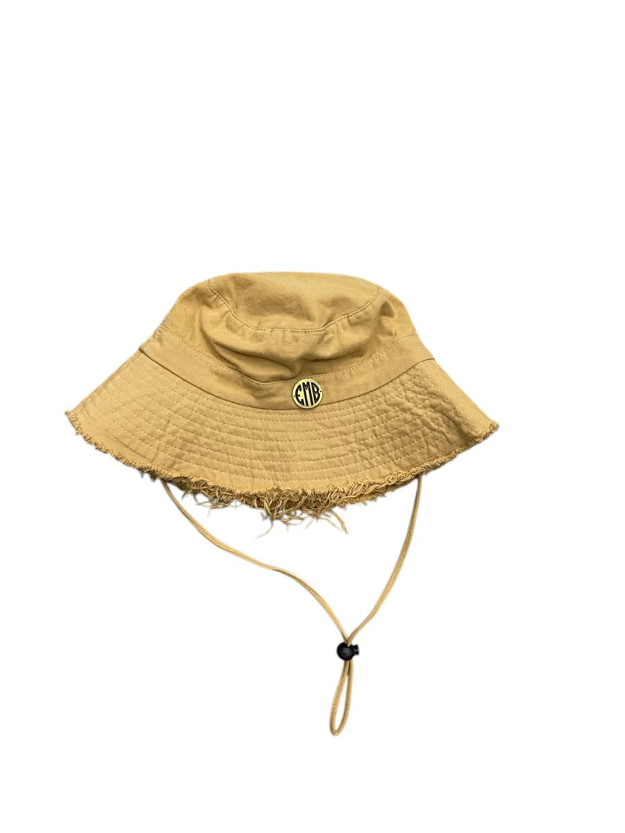 Emb Brown Cotton hat