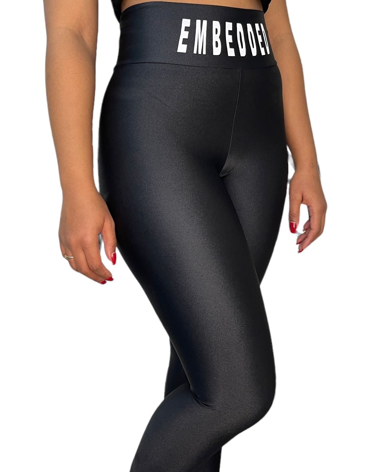 Embedded black Legging Set
