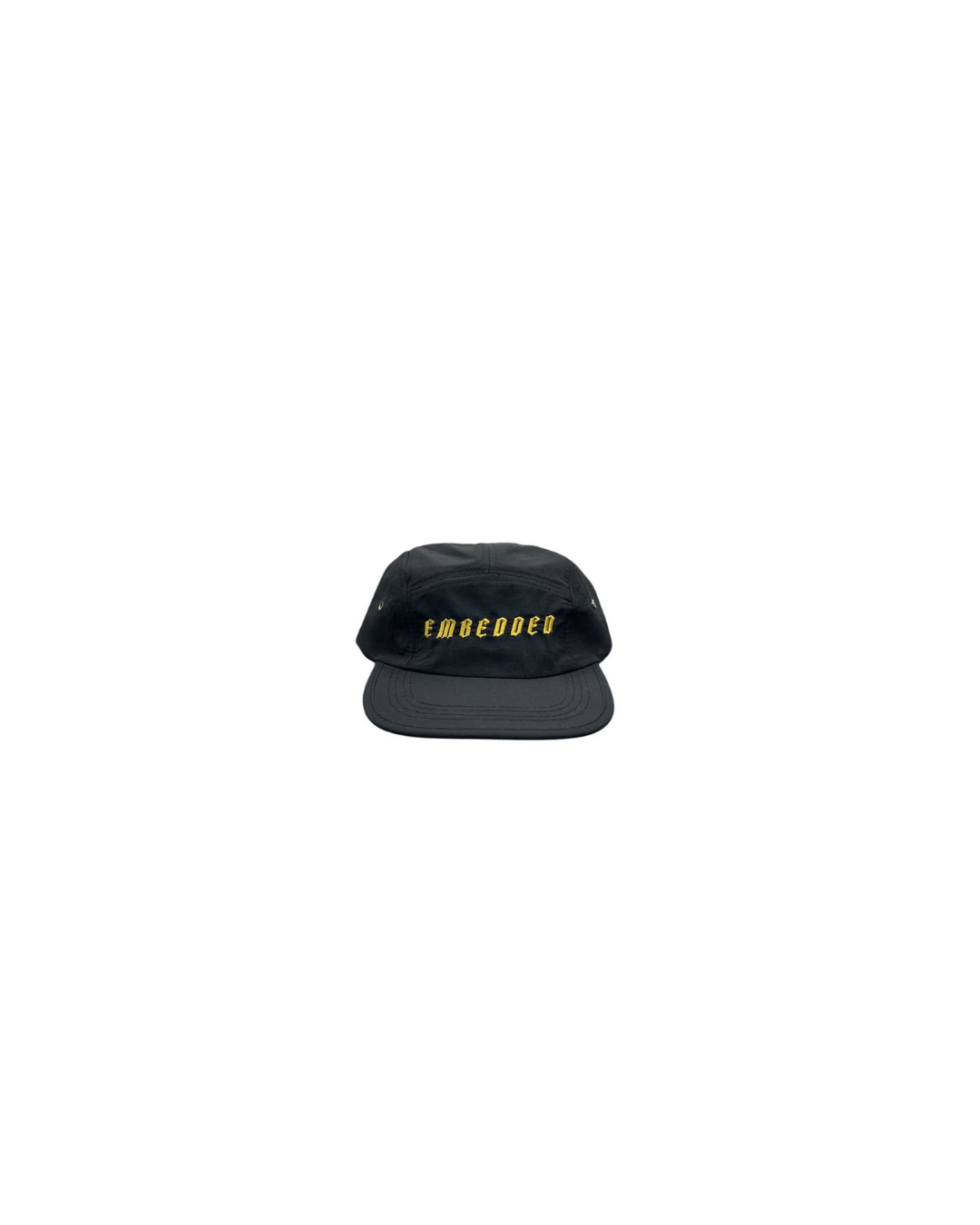 Emb 5panel Cap Gold Embroidery