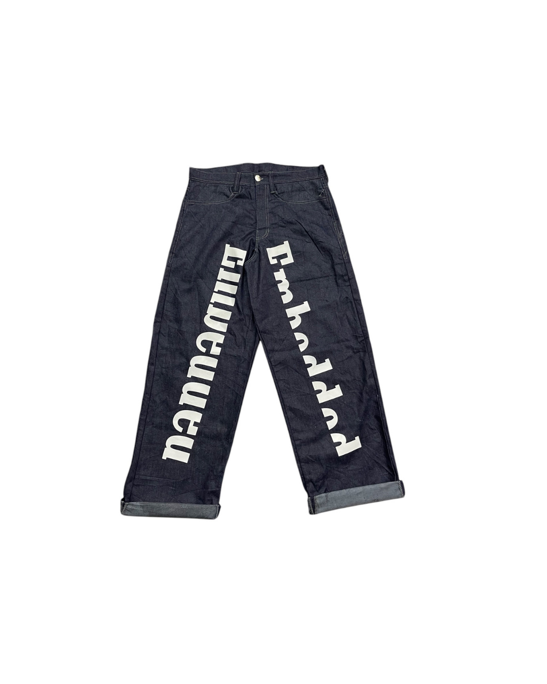 Embedded Baggy Jean
