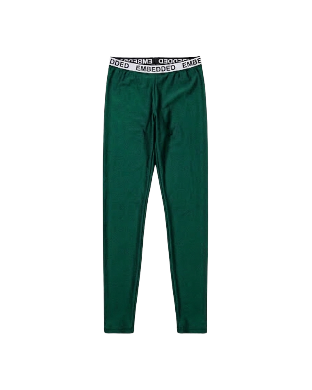 EMB Bottle Green Elastic Legging Set