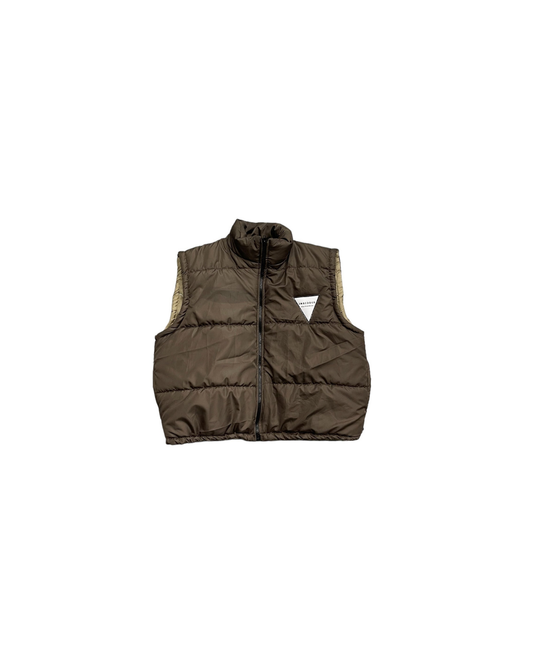 EMB Brown Puffer Vest