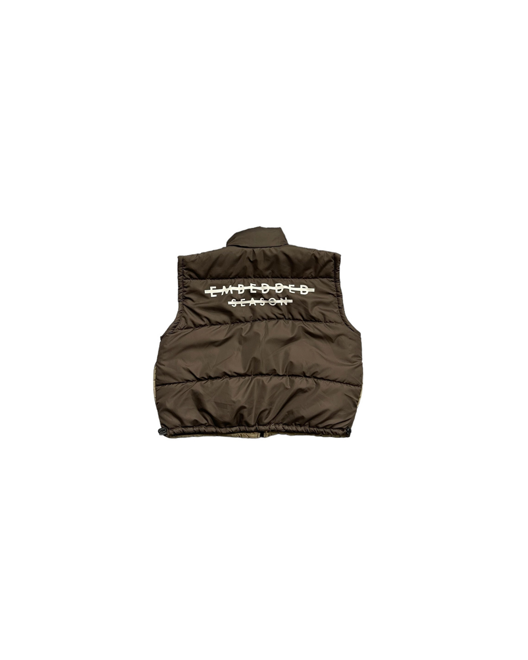 EMB Brown Puffer Vest