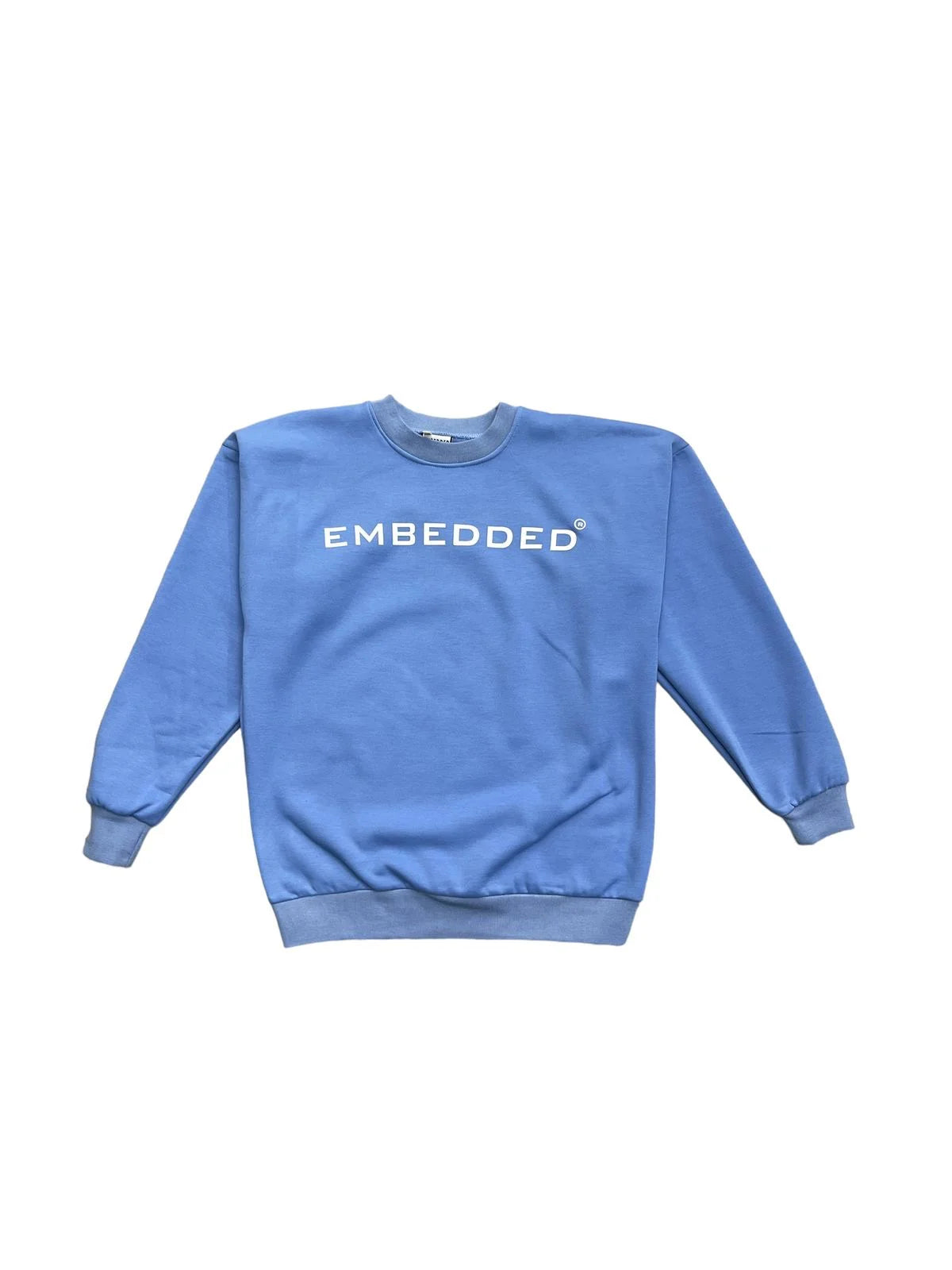 Baby Blue Cotton Crew 2 piece