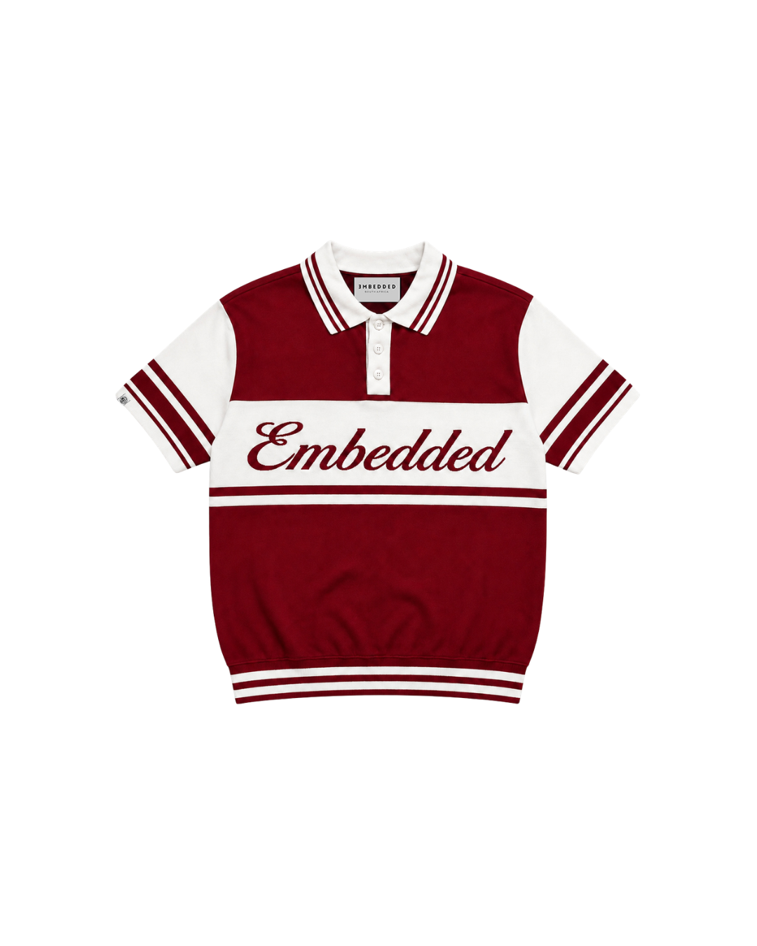 EMB Red Prestige Short Sleeve Knit