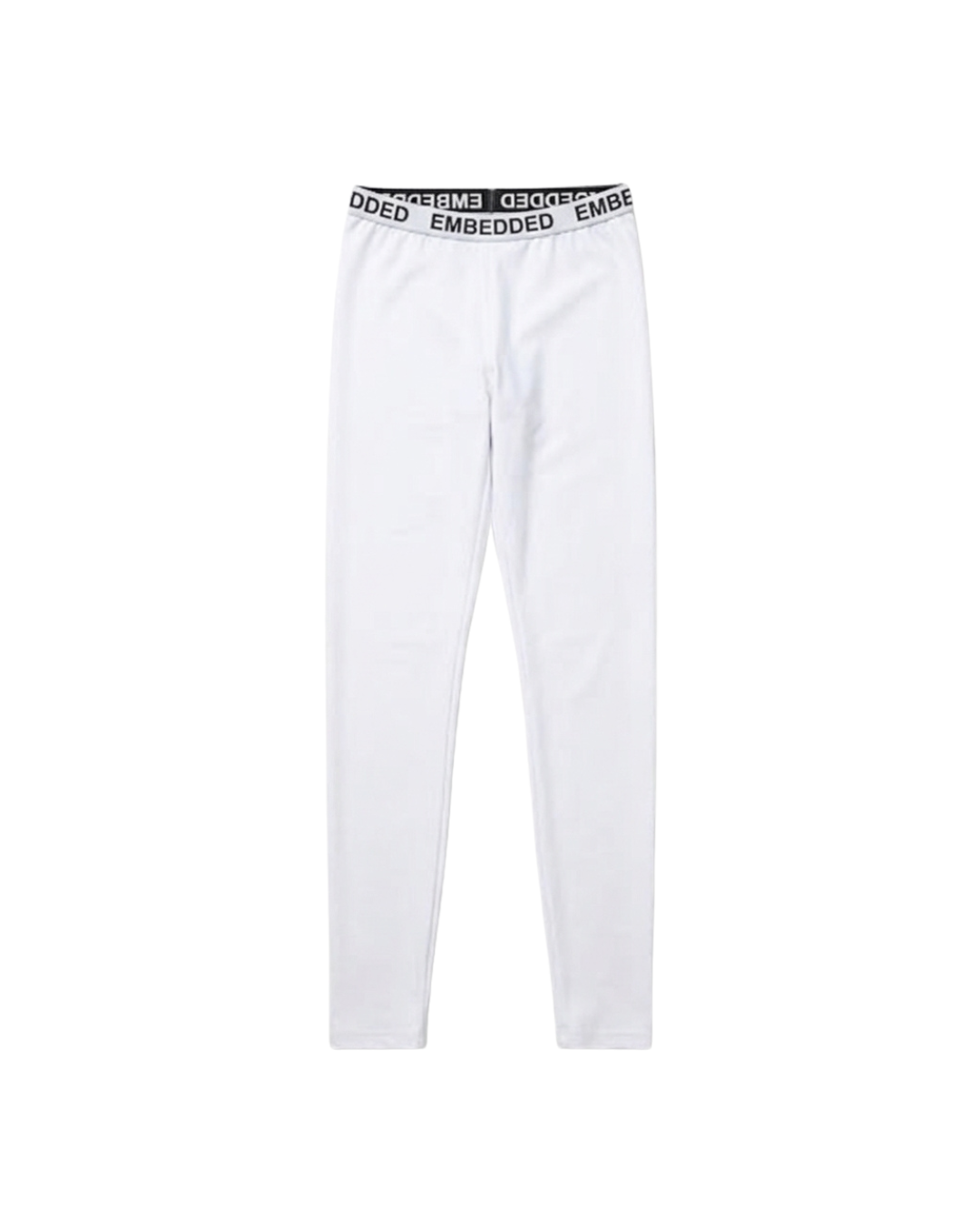 EMB White Elastic Legging Set