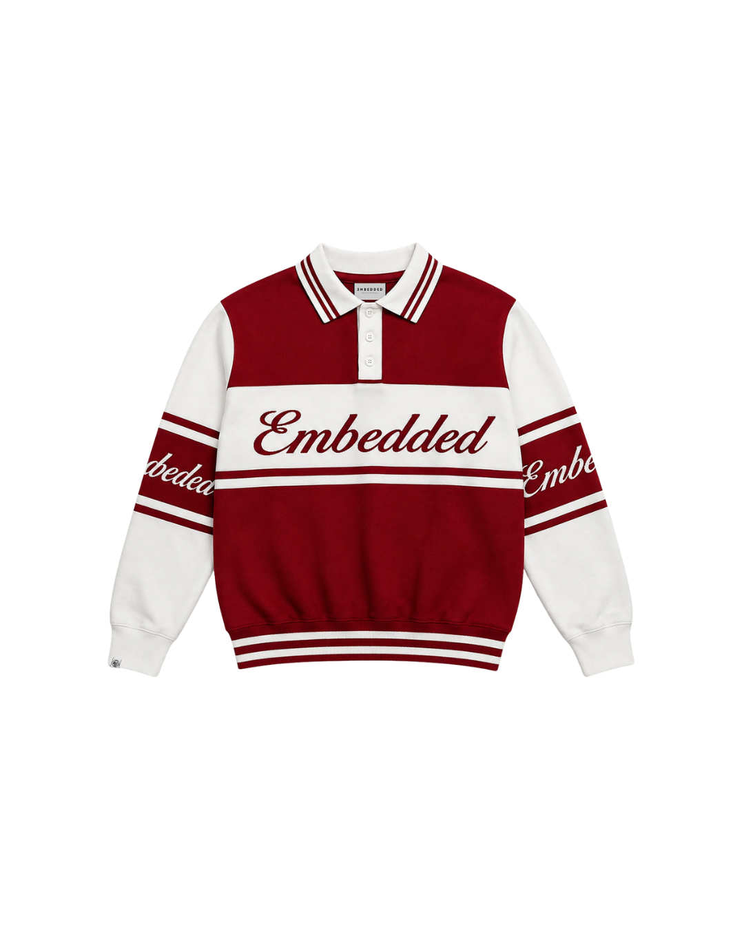 EMB Red Prestige Long Sleeve Knit