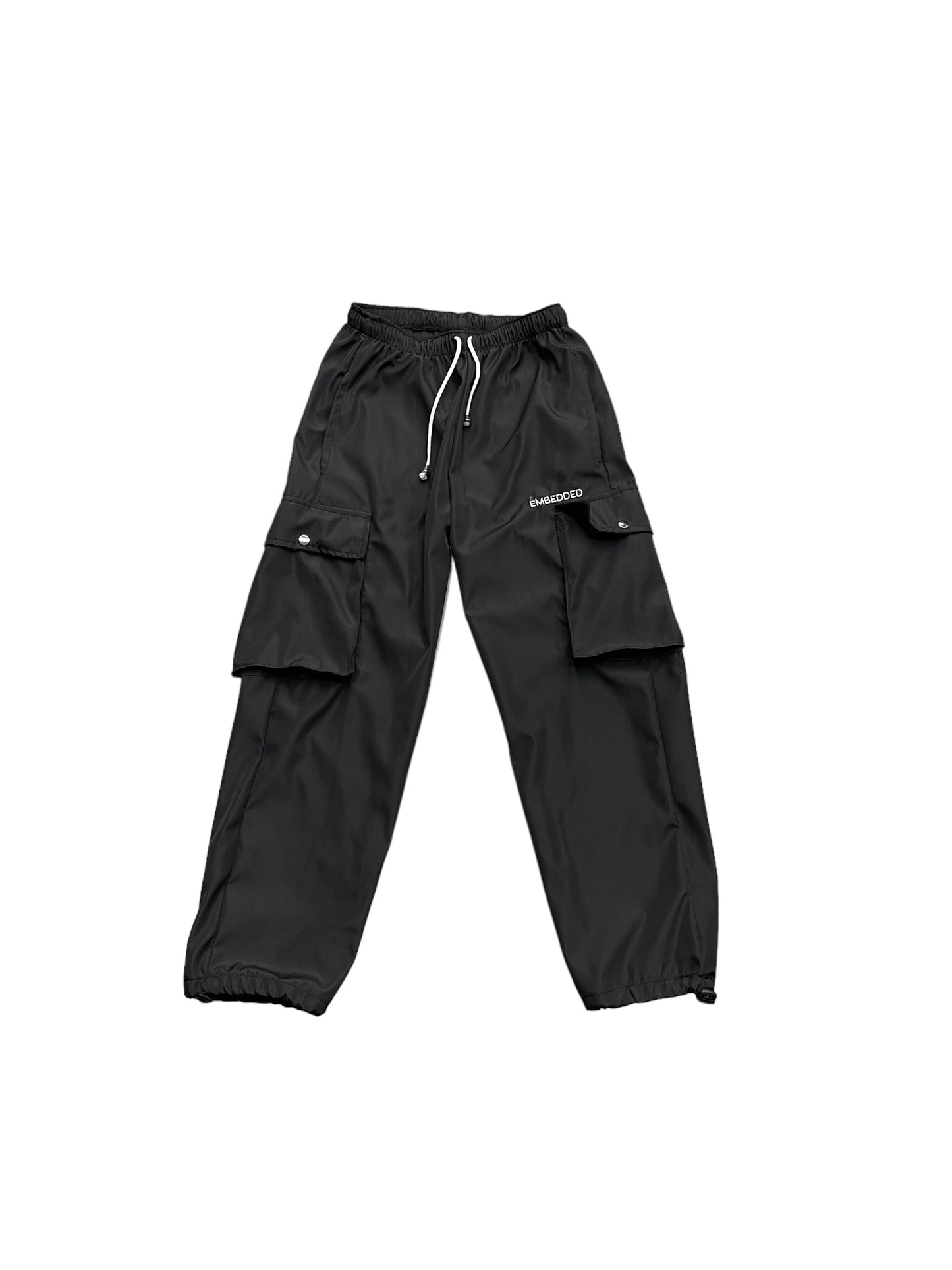 Black Bonded Shell Track pants