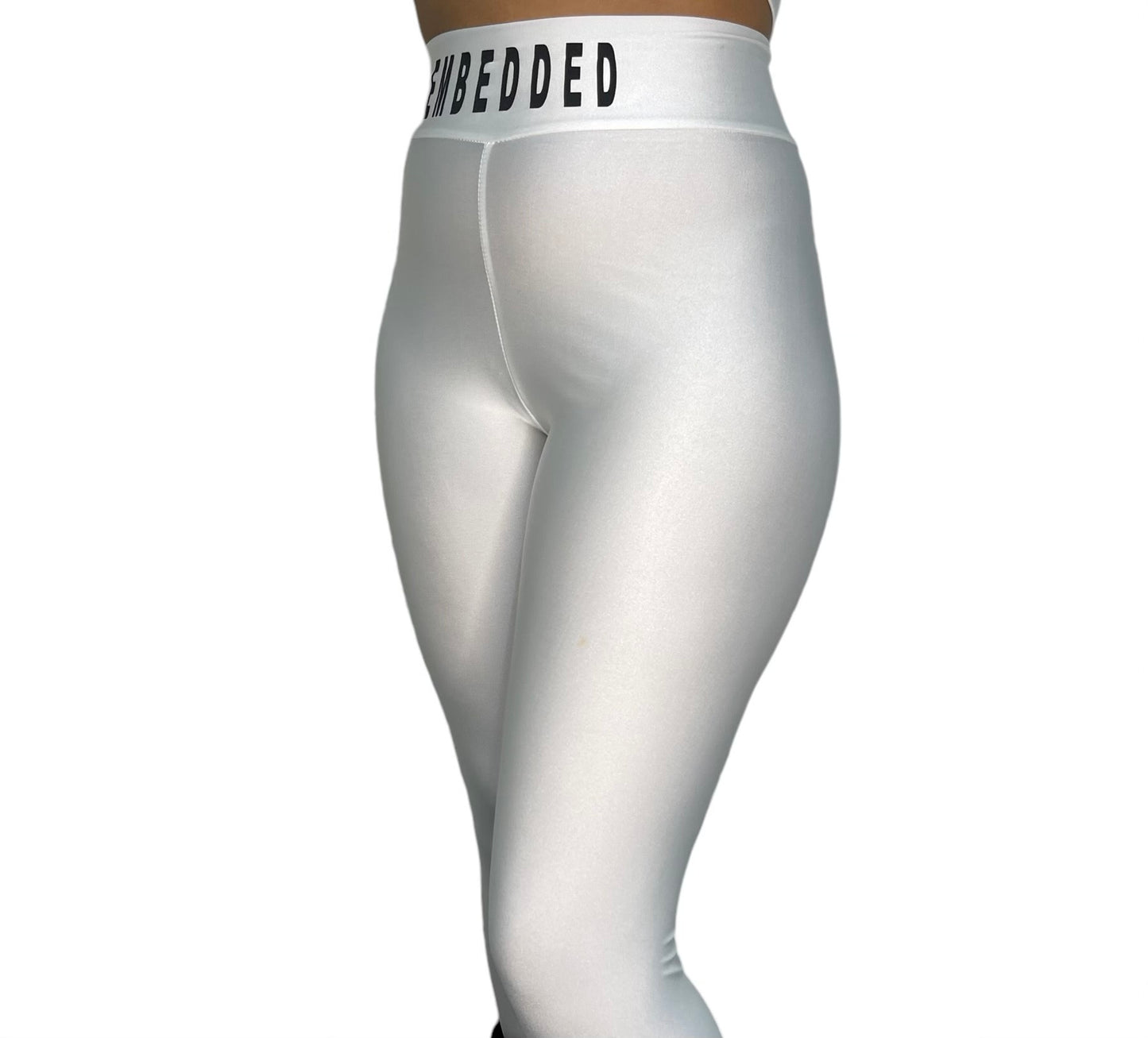 Embedded White Legging Set