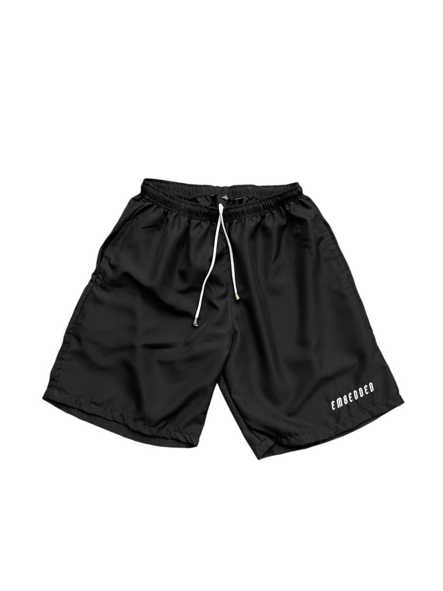 Embedded Black Summer Short