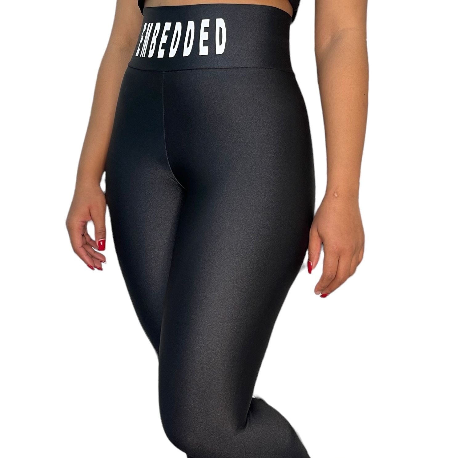 Embedded black Legging Set