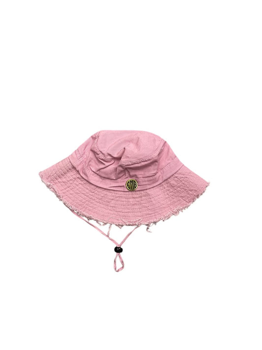 Emb Pink Cotton Hat