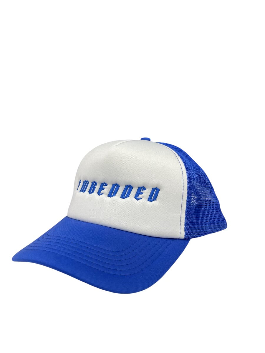 Embedded Blue Classic Trucker