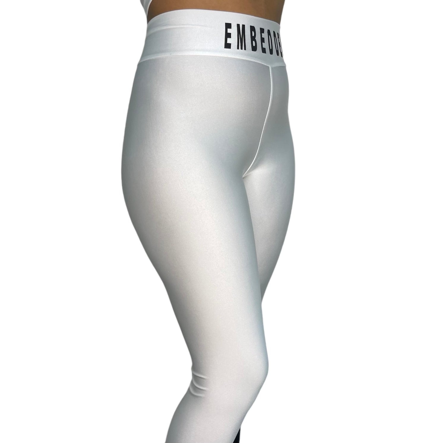 Embedded White Legging Set