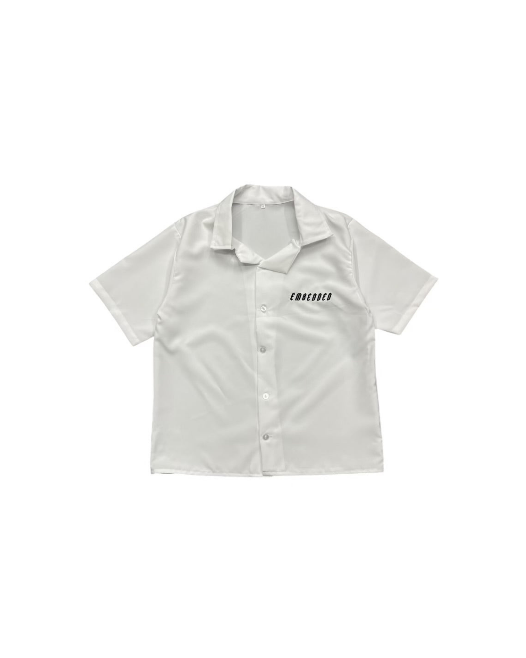 Embedded White Summer Shirt
