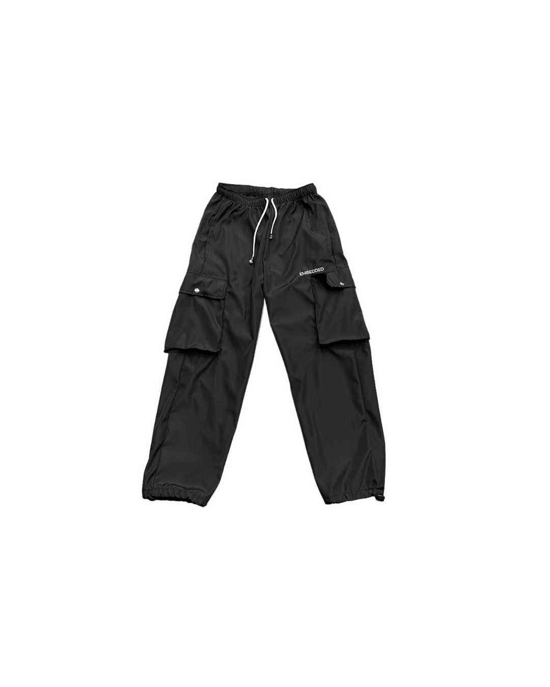 Black Bonded Shell Track pants