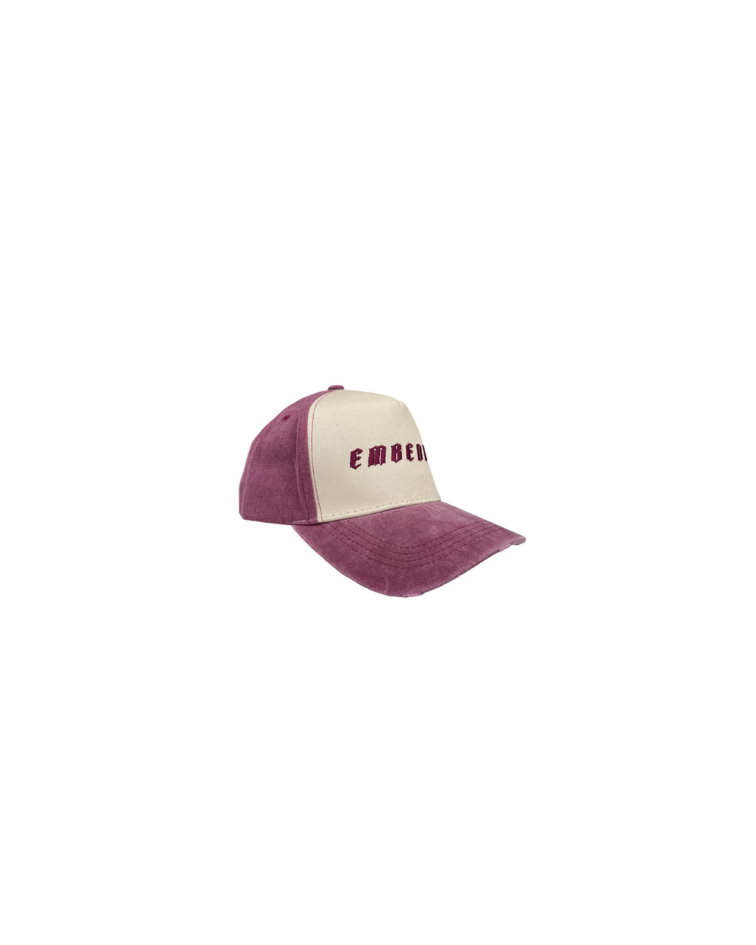 Embedded Maroon Classic Distressed Cap