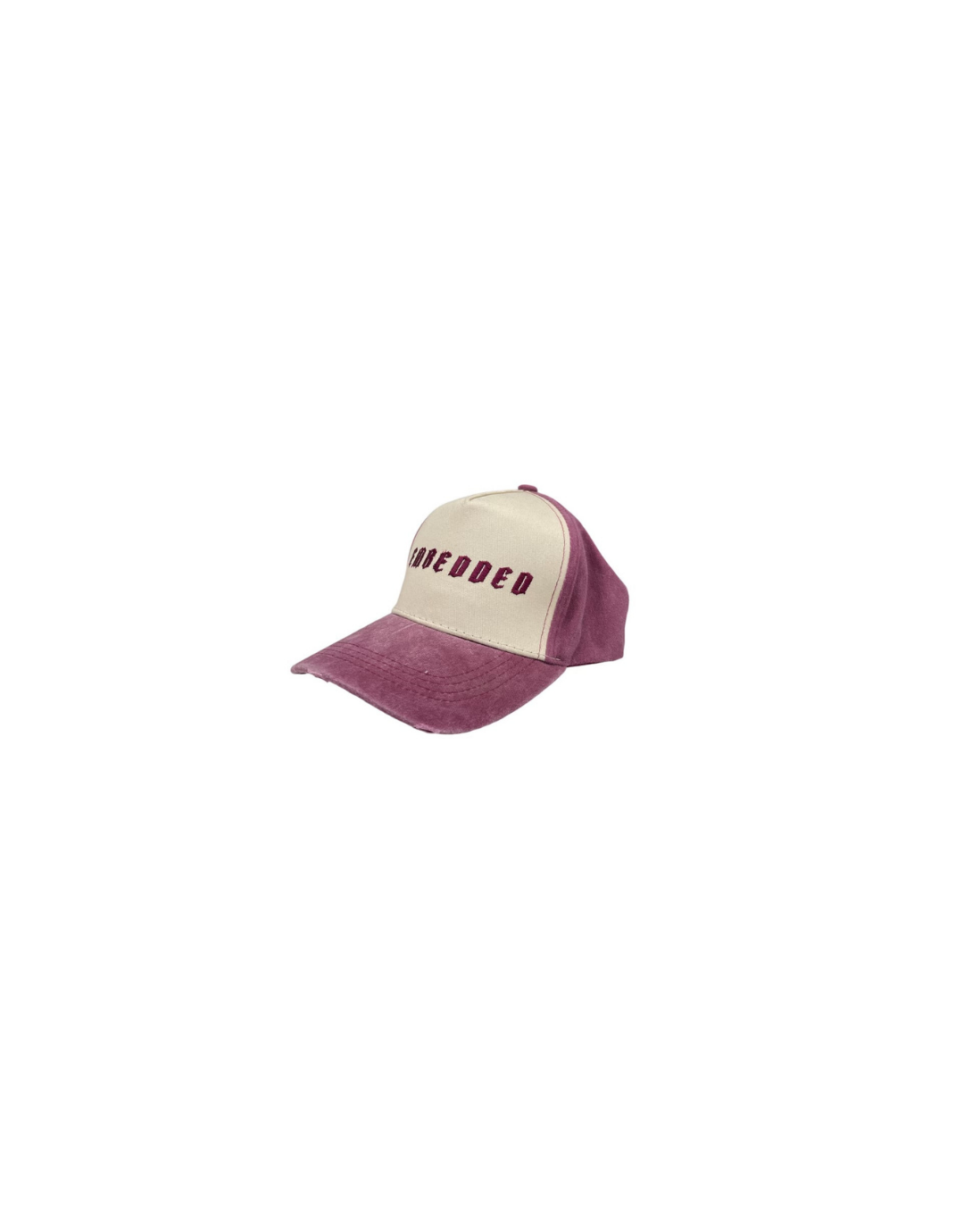 Embedded Maroon Classic Distressed Cap