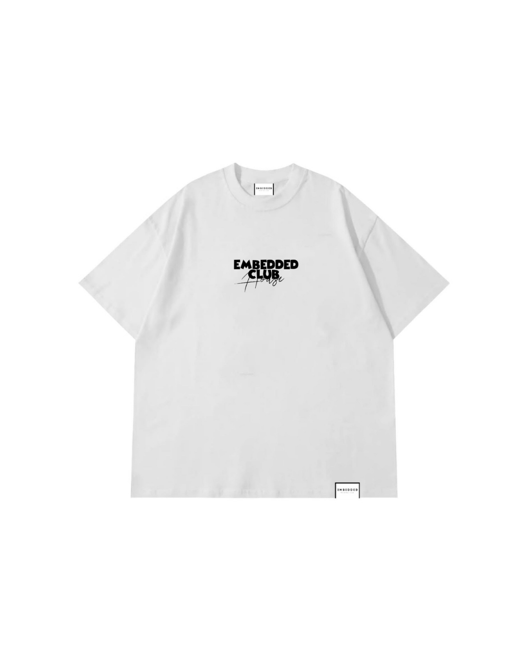 EMBEDDED CLUBHOUSE OVERSIZED SHIRT White