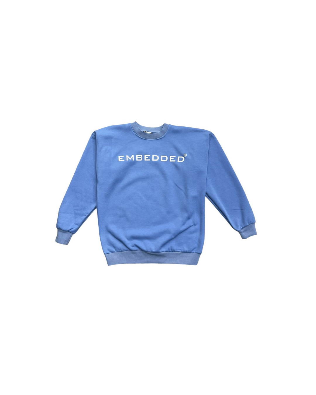 Blue Crew Neck Tracksuit Top