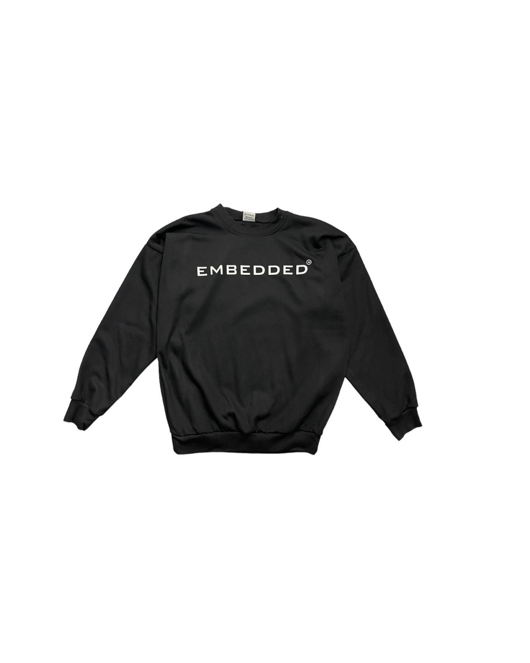 Black Crew Neck Tracksuit Top