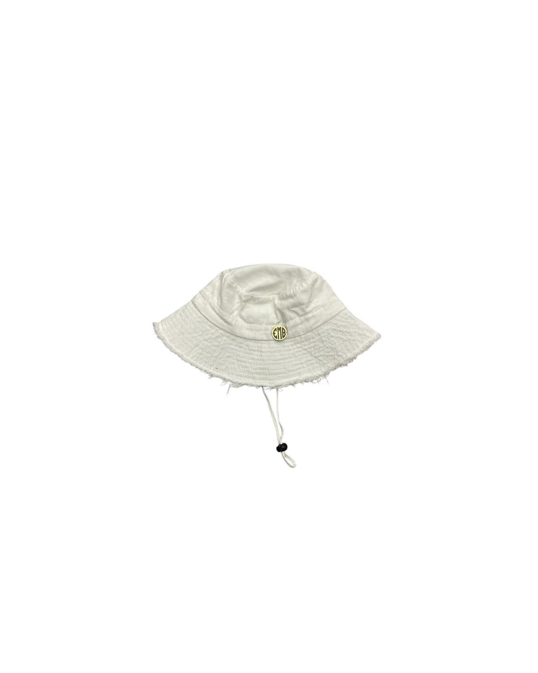 Emb Black Cotton Hat