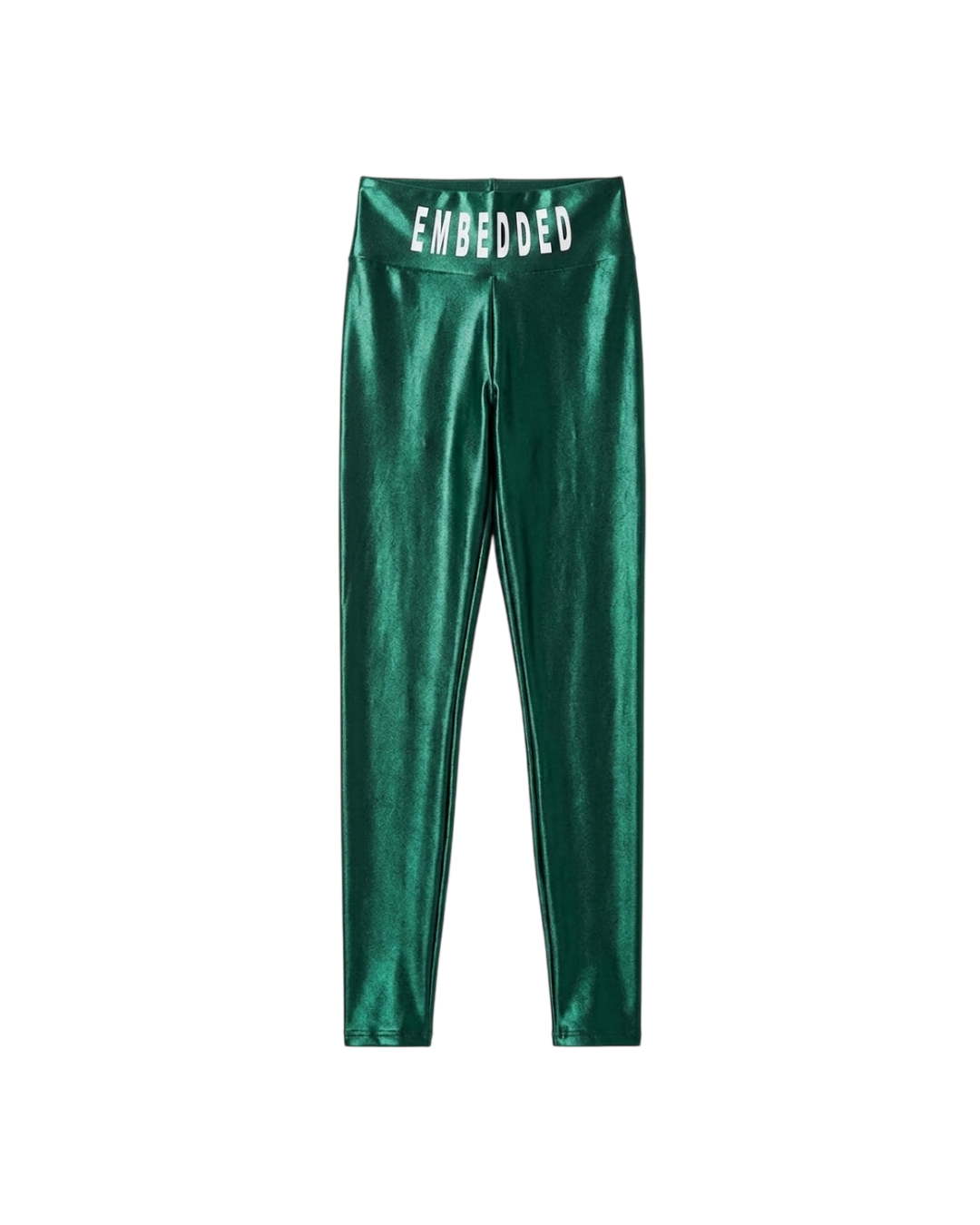 Embedded Bottle Green Bottom Tight