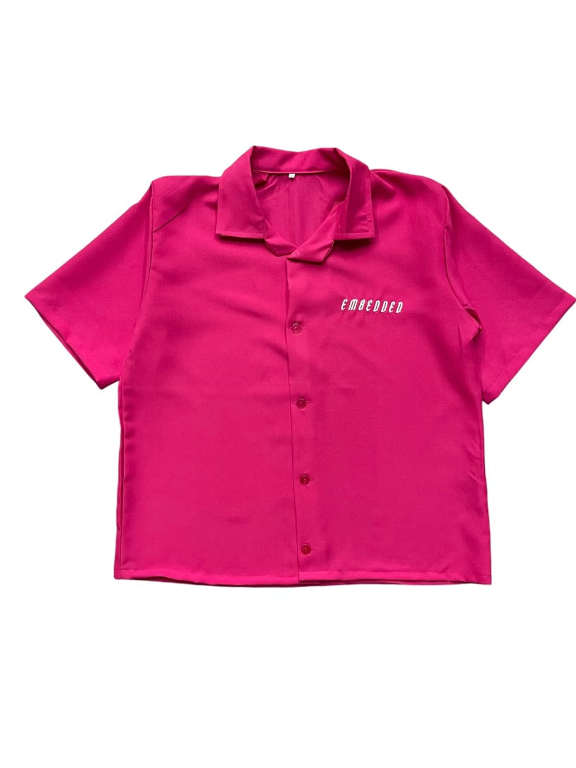 Embedded Pink Summer Shirt